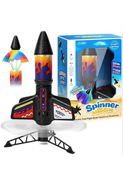 Choice لعبة إطلاق صواريخ للأطفال مع مظلة، صاروخ فضائي ذاتي الإطلاق بمحرك، ألعاب خارجية
