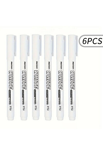 Choice 6 pieces 3/6pcs Waterproof White Marker Pen for Tire Painting, Fabric,...