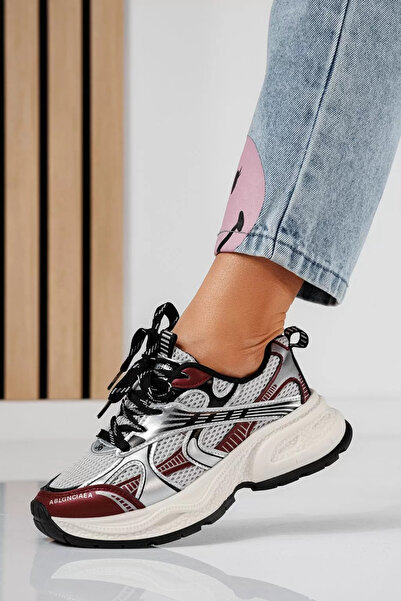 Zaira Women's gray textile sneakers Iris #20734 - 40