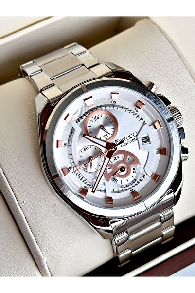 Ferrucci Functional Guaranteed Silver Color Steel Cord Men's Wristwatch
