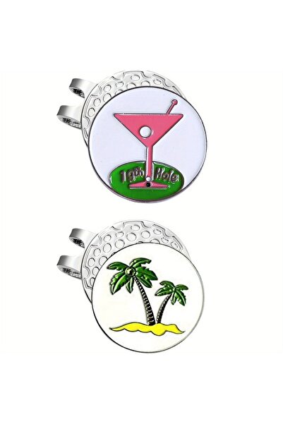 Choice علامات مغناطيسية متعددة لكرات الجولف، مناسبة لملاعب الجولف، مزودة بمشبك مغناطيسي للقبعة