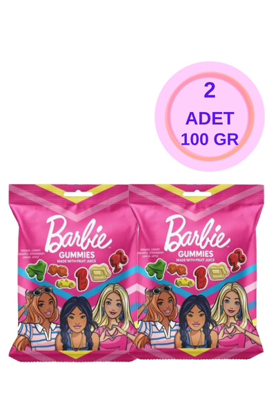 Pofika Barbie Gummıes Jelly Figürlü Meyve Aromalı Eşya Şeklinde Yumuşak Şeker...