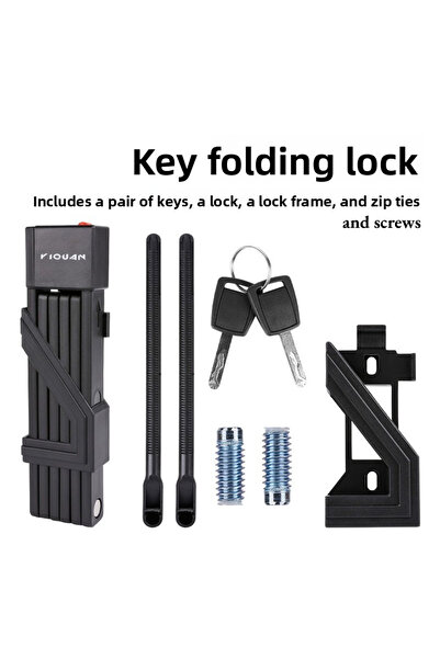 Choice مجموعة أقفال قابلة للطي، قفل دراجة قابل للطي، قفل أمان مضاد للسرقة للد...