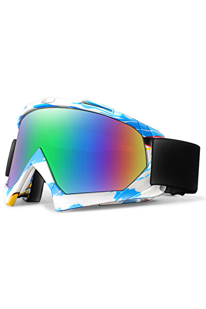 Choice نظارات التزلج VA4-2 بإطار كبير وعدسات ملونة، مغناطيسية مزدوجة الطبقات ...