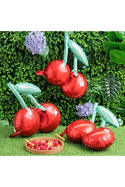 Choice 53x54cm Cherry 3pcs 3/4/5/6pcs Cherry Aluminum Film Balloon Fruit Them...