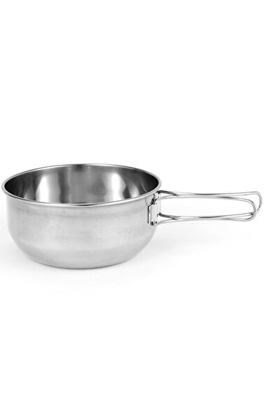Choice 700ml Foldable Soup Dish Bowl Stainless Steel Hiking Pot Picnic Utensi...