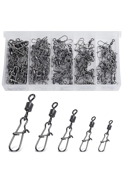 Choice 50 قطعة/علبة، دبوس توصيل صيد من الفولاذ المقاوم للصدأ، حلقة توصيل على ...
