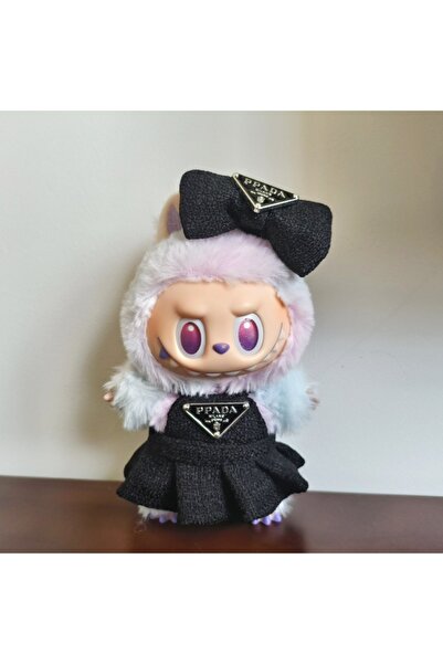 Choice لا توجد دمى. طقم فستان دمية لابوبو مقاس 17 سم مع فيونكة مثلث مقلوب مكون من قطعتين، إكسسوارات دمية R