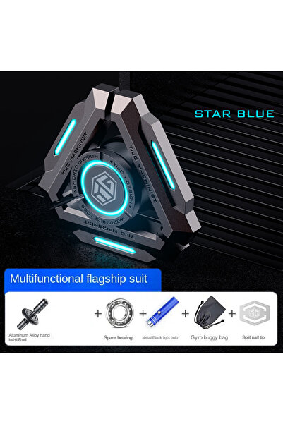 Choice لعبة فيدجيت سبينر معدنية مضيئة من بلو لايت - لعبة دوارة يدوية للبالغين...