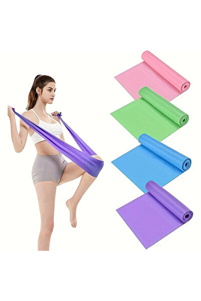 Choice 4pcs A 4 Pack Yoga Resistance Bands: TPE Elastic Stretch Bands for Phy...