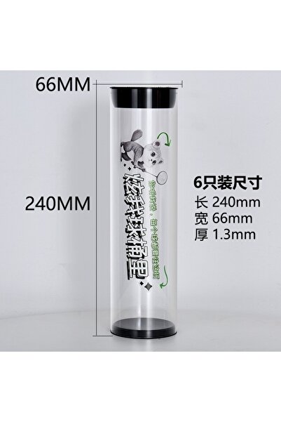 Choice أسطوانة كرات شفافة متينة وسميكة، قطعة واحدة، للتخزين المحمول لـ 3/6 قطع من الخراطيم، بدون كرات.