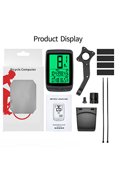 Choice كمبيوتر الدراجة اللاسلكي BKV-1503B، عداد سرعة ومسافة في الوقت الفعلي، ...