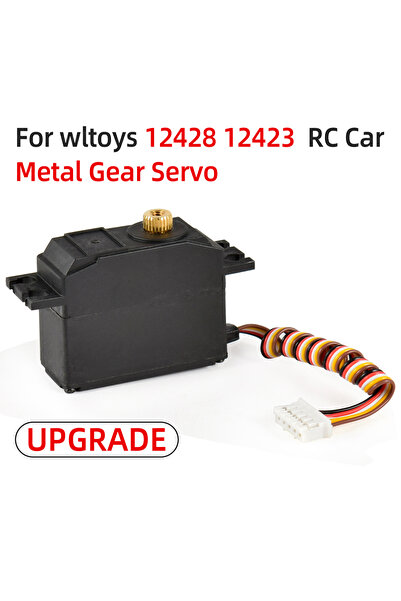 Choice1 قطع غيار مُحسّنة من سيرفو ميتال جير لسيارات التحكم عن بعد Wltoys 1/12...