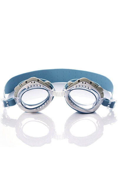 Choice نظارات سباحة سيلفر شارك، قطعة واحدة، رؤية واضحة تمامًا للبالغين - طلاء...