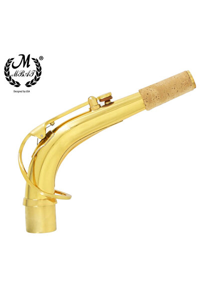 choice2 Gold M MBAT Saxe Curved Neck Alto Saxophone Bend Neck Brass Material ...
