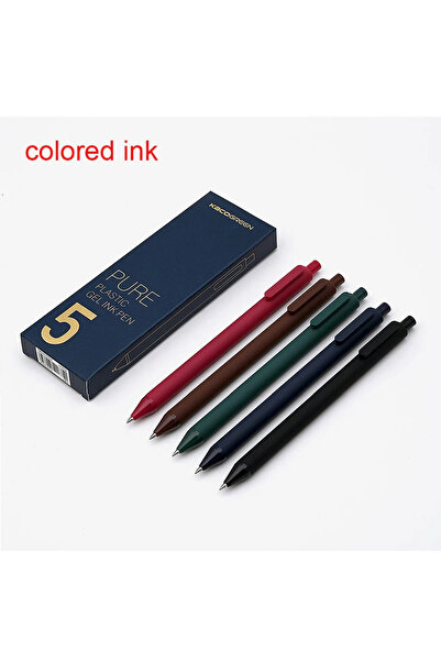 Choice قلم جل متعدد الألوان بتصميم ريترو من كاكو، قابل للسحب، برأس رفيع للغاي...