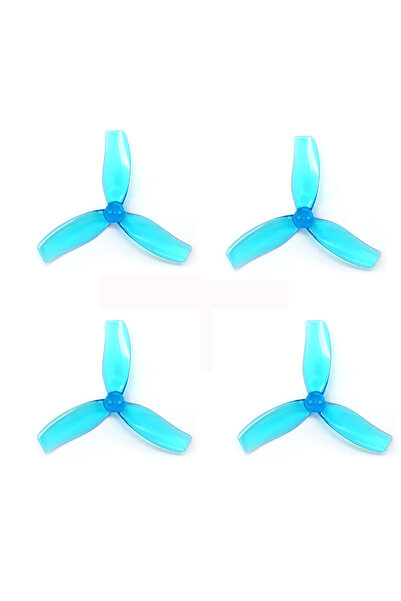 Choice زوجان من مراوح HQPROP الزرقاء، مقاس 90 مم، ثلاثية الشفرات، مصنوعة من ا...