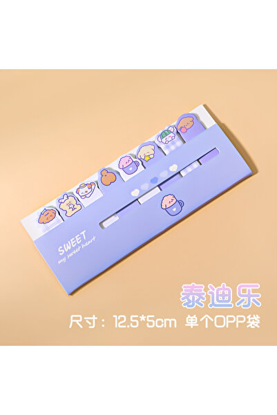 Choice7 5 لوحات مذكرات كرتونية على شكل حيوانات، ملصقات لطيفة على شكل قلب، ملص...