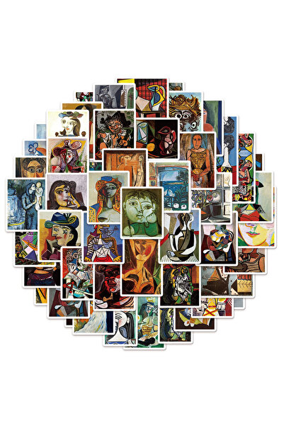 Choice ٥٠ قطعة من ملصقات بيكاسو الفنية التجريدية الزيتية، مناسبة لأعمال التزي...