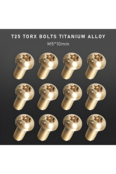 Choice 12 قطعة من براغي توركس T25 M5x10mm لفرامل قرص الدراجة الهوائية، مصنوعة...