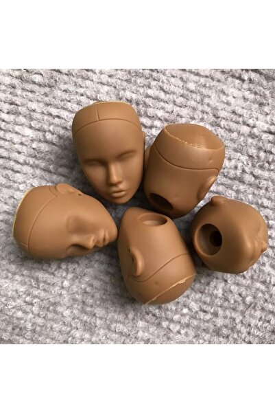 Choice One Size NO.6 coffee 6 Poppy Blank Face Doll Heads DIY Practice Parts ...