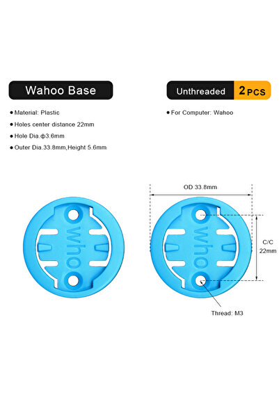 Choice قاعدة تثبيت كمبيوتر الدراجة الهوائية غير الملولبة من Wahoo، قاعدة محول...