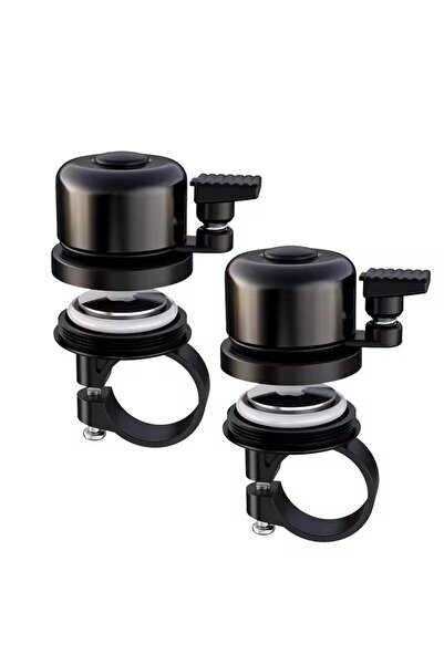 Choice طقم من قطعتين من جرس الدراجة لحامل بطاقات Airtag مقاس 22-25 مم، حامل م...