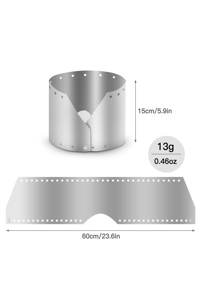 Choice واقي رياح فائق الخفة والنحافة للغاية من التيتانيوم لموقد التخييم الخار...
