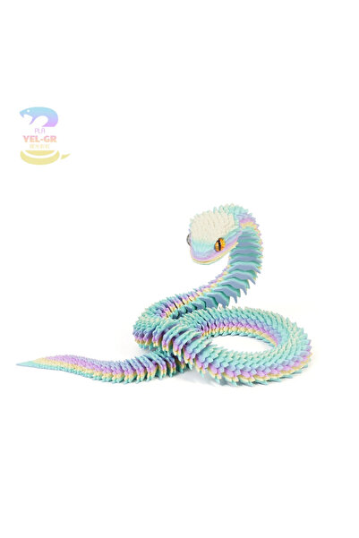 Choice3 ثعبان ثلاثي الأبعاد مطبوع عشوائي بطول 30 سم، لعبة متحركة لتخفيف التوت...