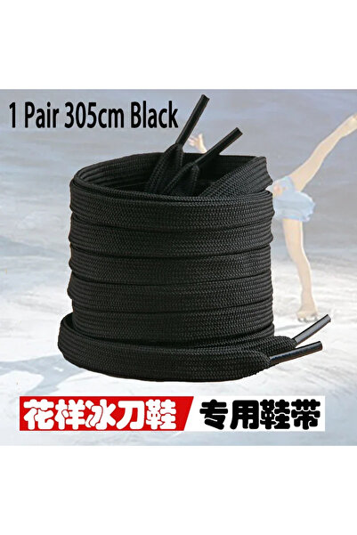 Choice زوج واحد من أربطة الأحذية السوداء الخاصة بطول 305 سم (251/305 سم) لأحذ...
