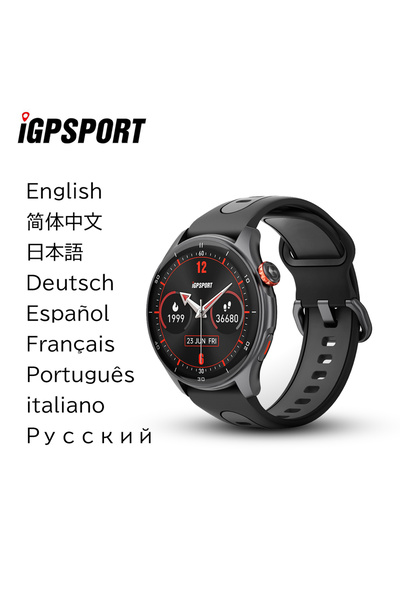 Choice ساعة IGPSPORT LW10 الرياضية للدراجات والجري، الإصدار A، مزودة بنظام تح...