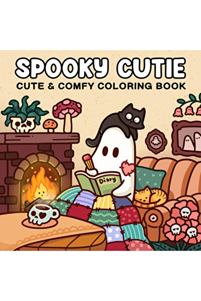 Choice كتاب تلوين "اللطيف المخيف" - إصدار فاخر، ورق سميك مع مخلوقات أشباح ساحرة