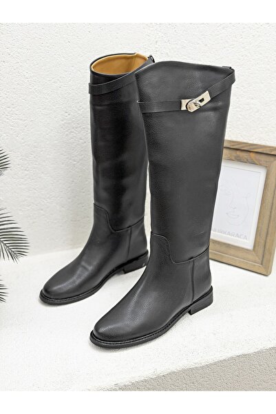 NUR KARACA 26K5366 حذاء نسائي ذو نعل مسطح مع تفاصيل مشبك YANI