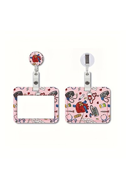 Choice منظم بطاقات الهوية الطبية والمفاتيح - مع حلقة تعليق قابلة للفصل، ونافذ...