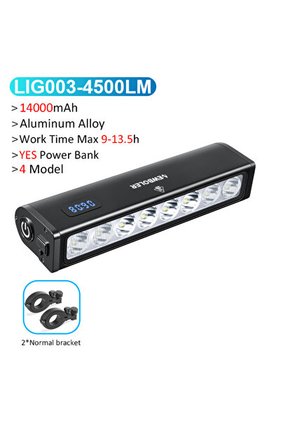 Choice مصباح دراجة أمامي من نيوبولر LIG003 بقوة 4500 لومن، مزود ببطارية 14000...