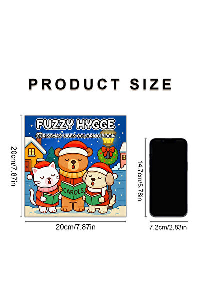 Choice كتاب تلوين "أجواء عيد الميلاد الدافئة والمريحة" للكبار والمراهقين، مقا...