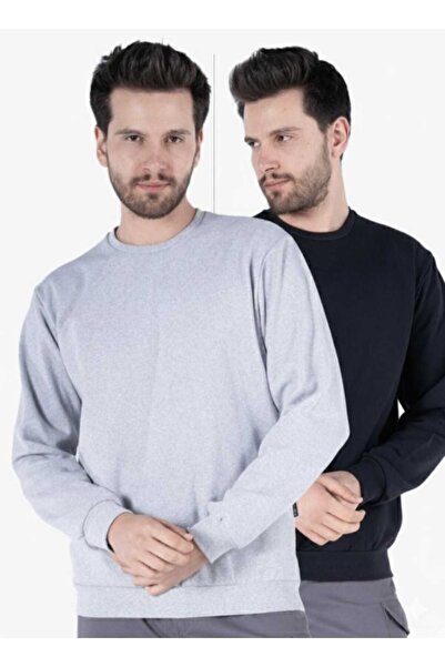 özcstore Set de 2 hanorace fără imprimeu BĂRBAȚI / FEMEI