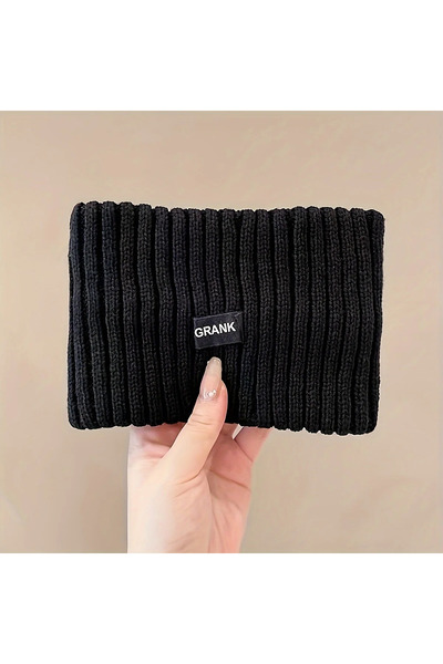 Choice عصابة رأس نسائية أنيقة سوداء اللون، قطعة واحدة أو أربع قطع، دافئة ومنا...