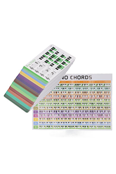 Choice بطاقات تعليمية موسيقية ملونة من ورق نحاسي، بطاقات تعليمية ملونة للبيانو للمبتدئين