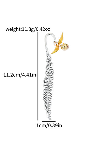 Miniso SQ2271 Harry Potter Metal Bookmark Golden Snitch Pendant Book Lovers R...