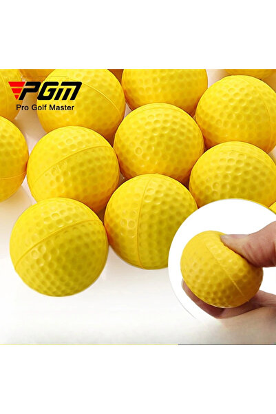 PGM ١٠٠ كرة جولف صفراء ناعمة للتدريب الداخلي من البولي يوريثان Q008