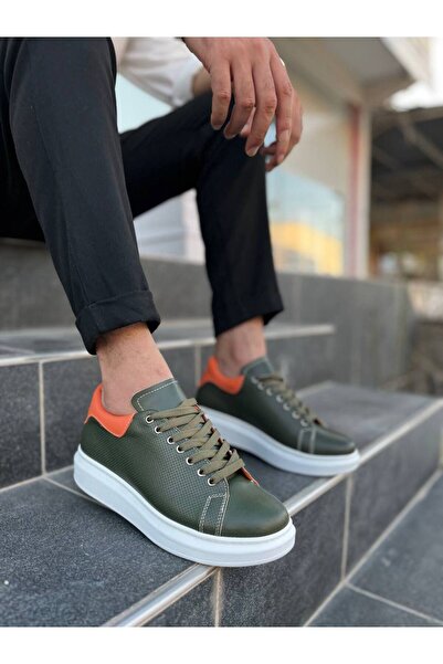 Lucy Shoes KB-DX3 Ανδρικά παπούτσια με κορδόνια από γνήσιο δέρμα casual sneak...