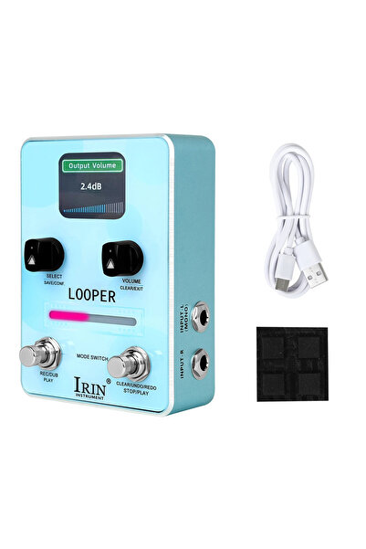 Choice XS-02 IRIN XS-02 Loop Pedal Pro Looper Station، سعة تخزين 160 دقيقة، م...