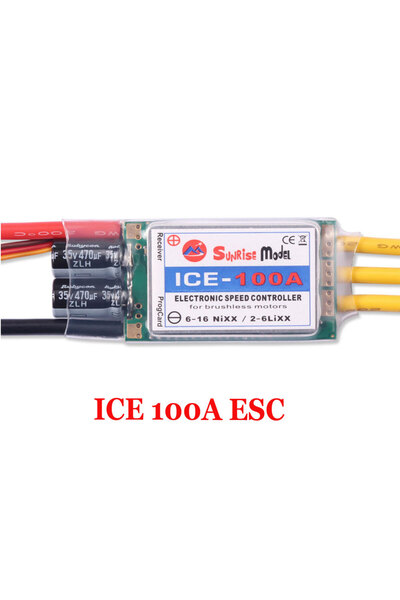 Choice وحدة تحكم إلكترونية ICE 100A من SunriseModel، طراز ICE 2-6S، للطائرات ...