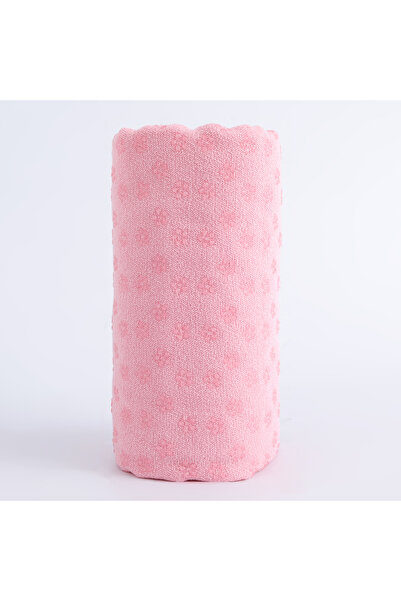 Choice مناشف يوغا وردية اللون، مناشف يوغا حارة ومميزة بنقاط تثبيت لامتصاص الع...