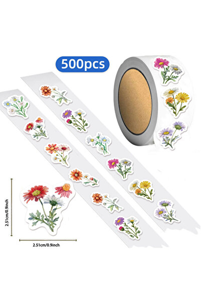 Choice 500 قطعة من ملصقات جرافيتي إبداعية لطيفة على شكل زهرة الأقحوان البرية ...