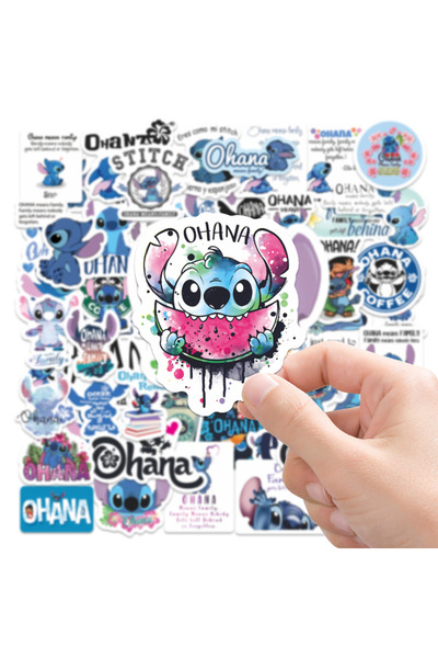 Choice شي دي زاي (6) 50 قطعة ملصقات كرتونية لطيفة من ديزني ليلو وستيتش، ملصقا...