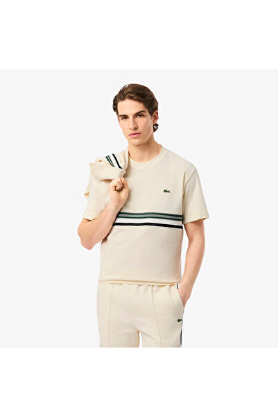 Lacoste تيشيرت مخطط مصنوع في فرنسا - TH5458-00-XFJ