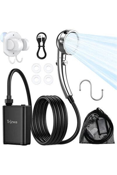 Choice مضخة دش للتخييم YY-SS003، طقم دش خارجي للمركبات الترفيهية، دش تخييم مع...