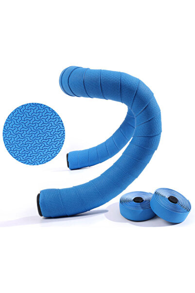BUCKLOS BLUE Non-Slip Bike Handlebar Tape Racing Gravel Cycling Bar Wrap Dura...